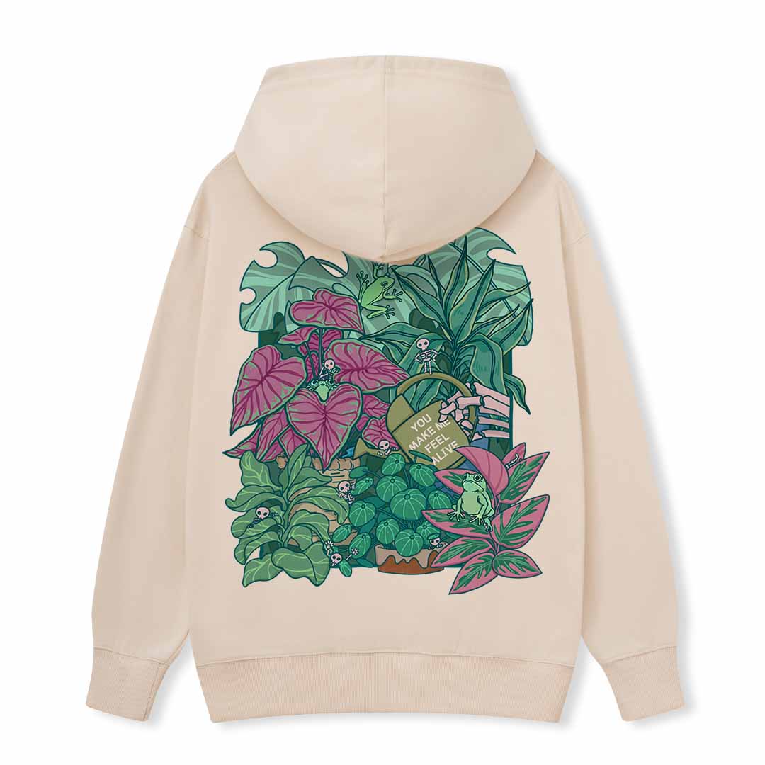 You Make Me Feel Alive Back-printed Hoodie
