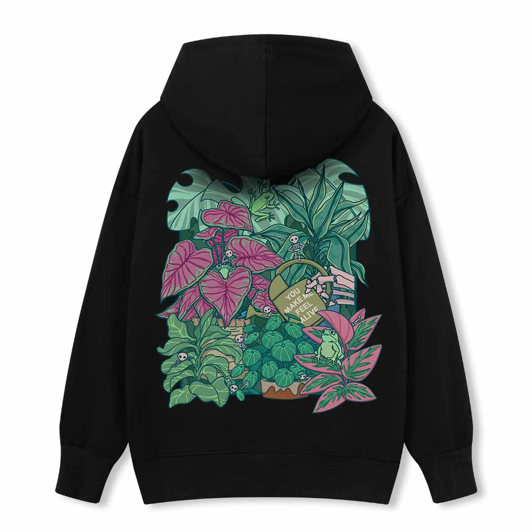 You Make Me Feel Alive Back-printed Hoodie