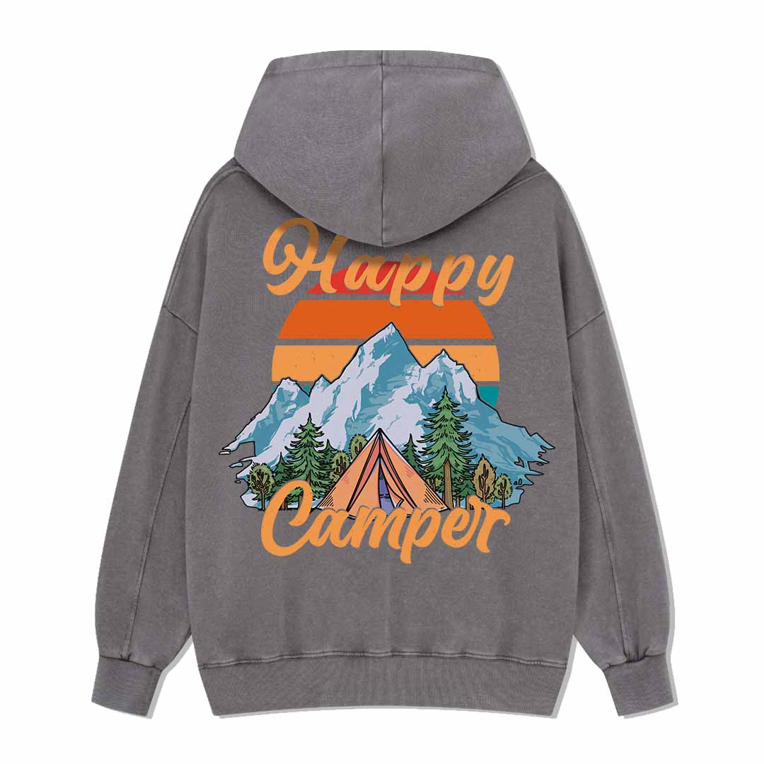Happy Camper Washed Hoodie