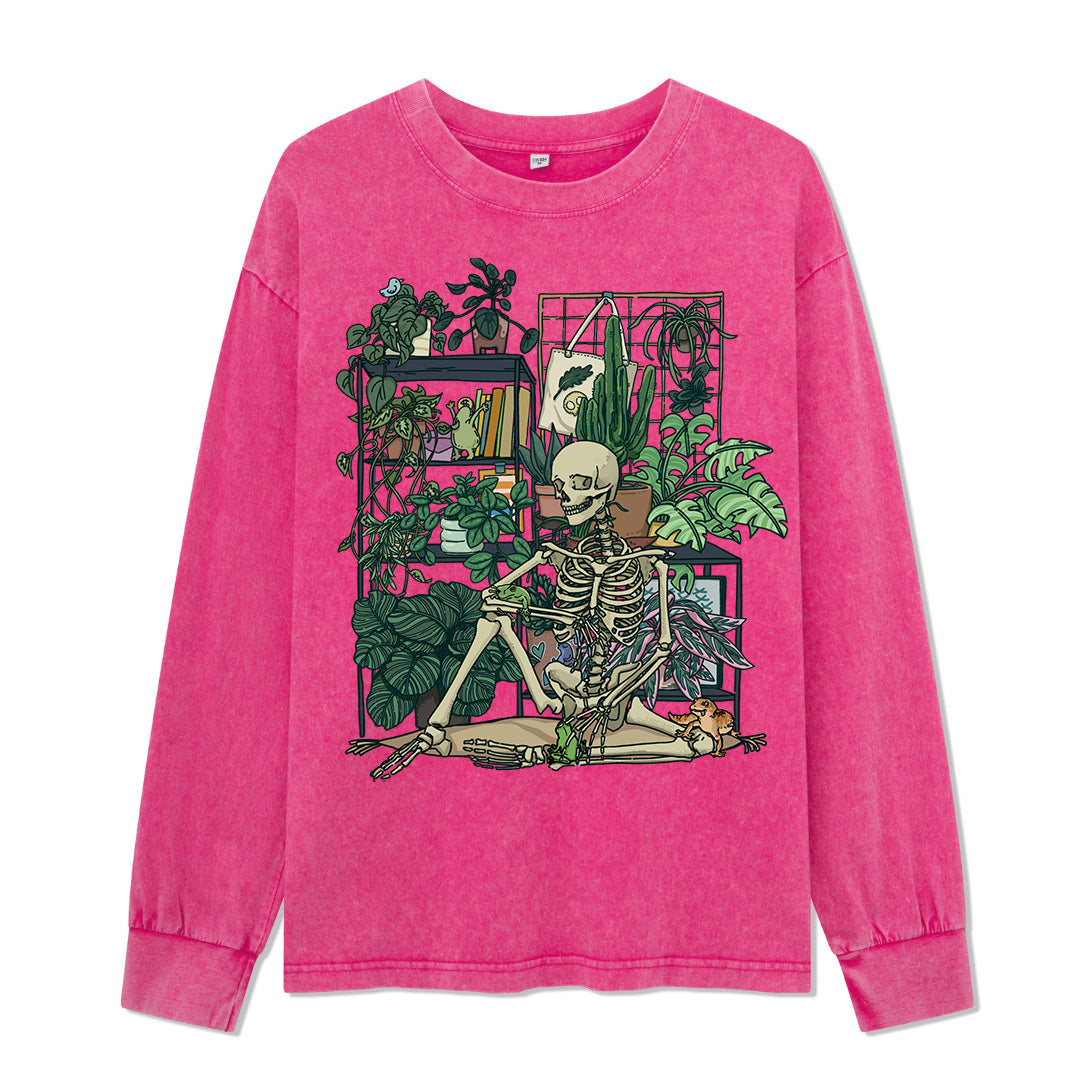 Vitality Cabin Washed Long Sleeve Top