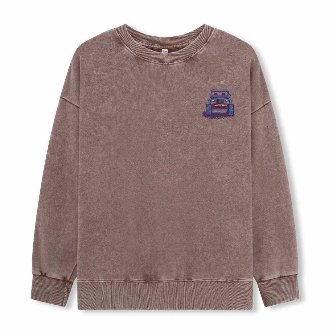 Go Hiking With Music Washed Sweatshirt