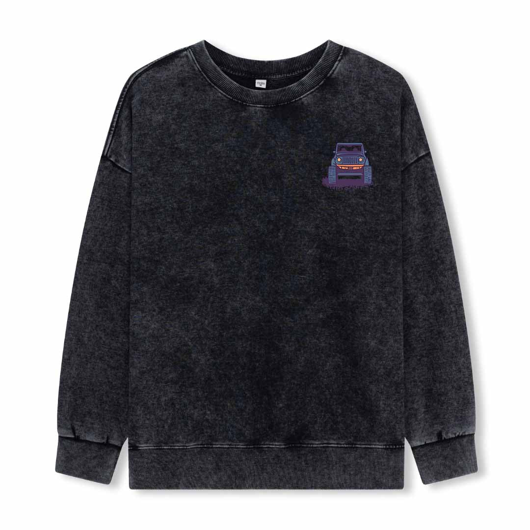 Go Hiking With Music Washed Sweatshirt