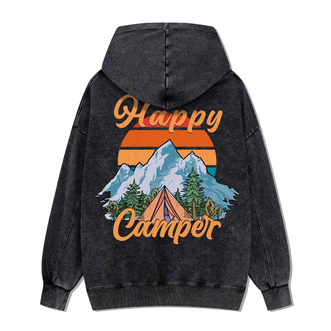Happy Camper Washed Hoodie
