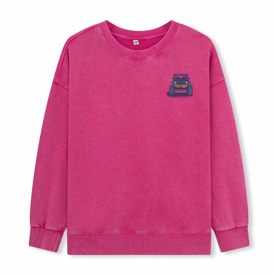 Go Hiking With Music Washed Sweatshirt
