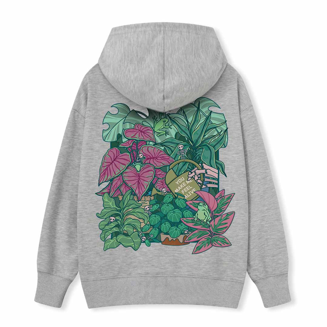 You Make Me Feel Alive Back-printed Hoodie