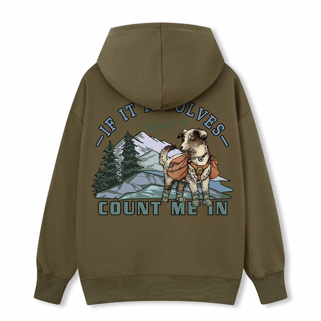 Hiking & Dogs Adventure Hoodie