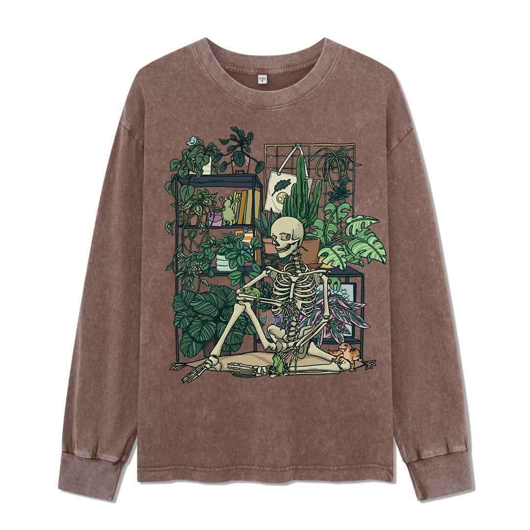 Vitality Cabin Washed Long Sleeve Top