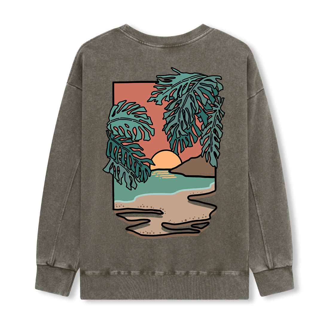 Hawaiian Vacation Washed Sweatshirt