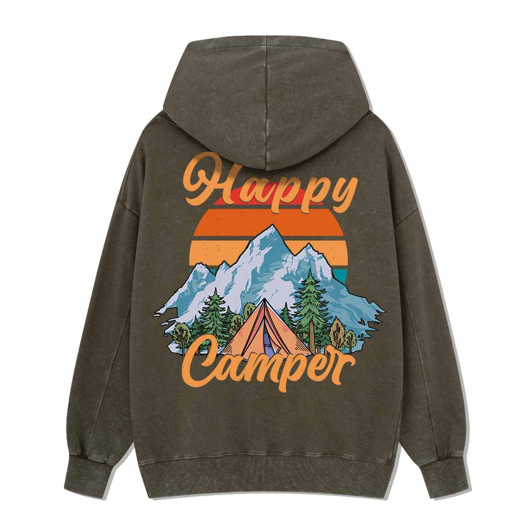 Happy Camper Washed Hoodie