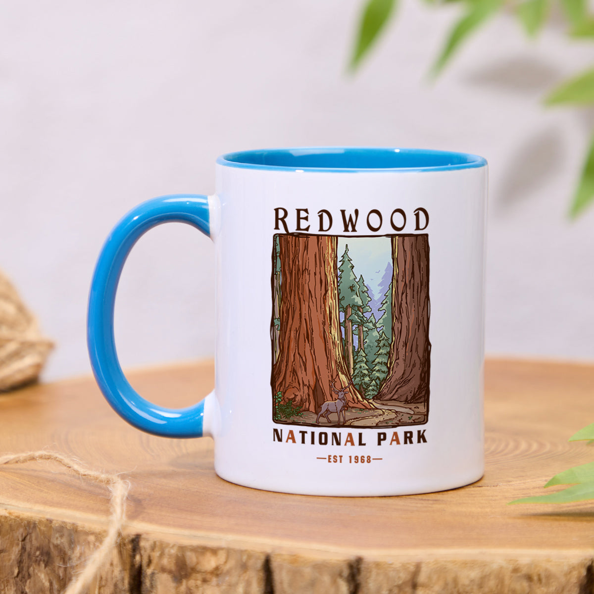 Freeleaf Redwood National Park Colorful Ceramic Mug