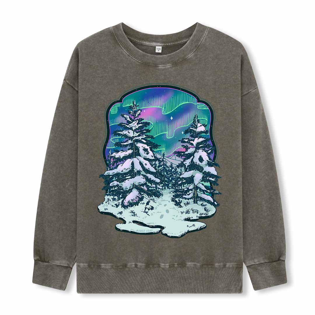 Winter Aurora Washed Sweatshirt
