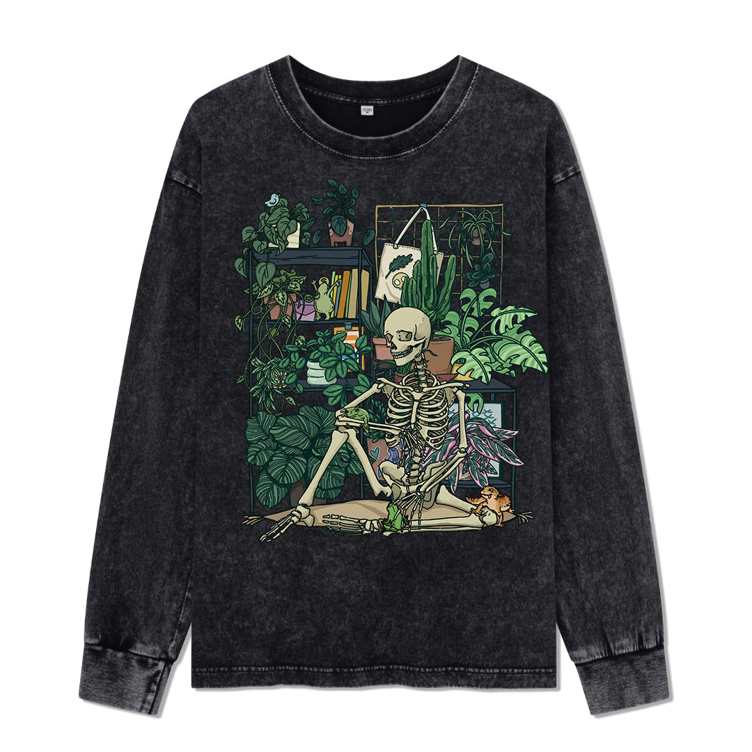 Vitality Cabin Washed Long Sleeve Top