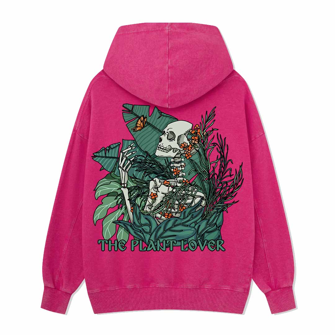 Life Attraction Back-printed Washed Hoodie
