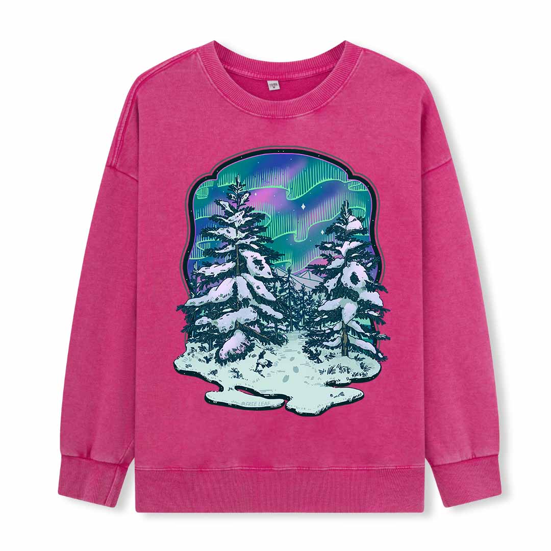 Winter Aurora Washed Sweatshirt