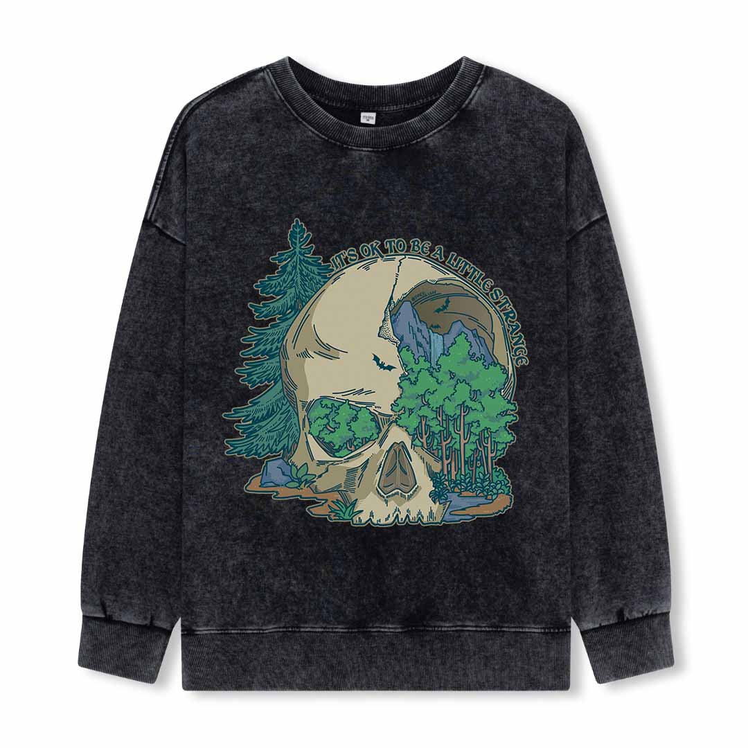 Skull Mountain Washed Sweatshirt