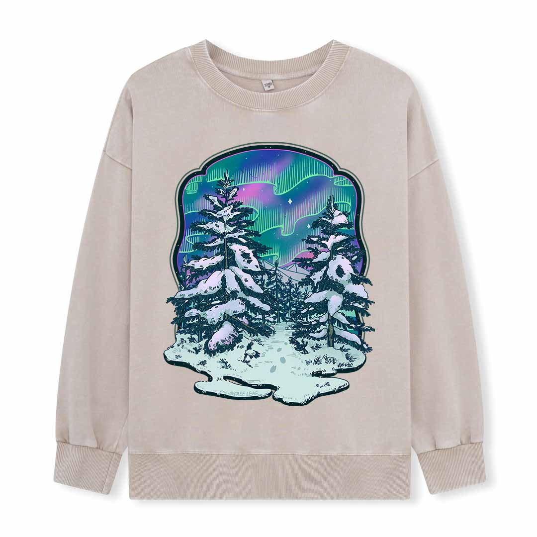 Winter Aurora Washed Sweatshirt