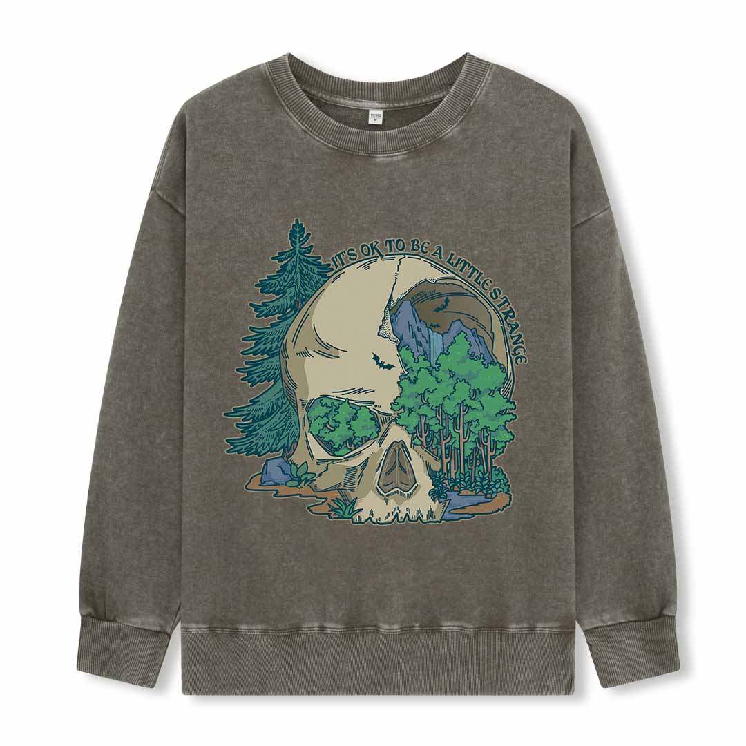 Skull Mountain Washed Sweatshirt