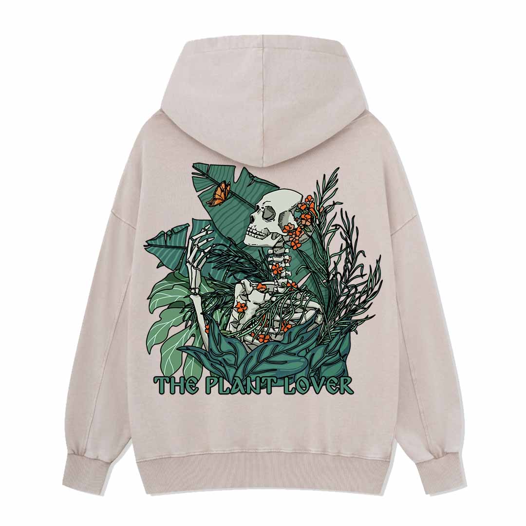 Life Attraction Back-printed Washed Hoodie