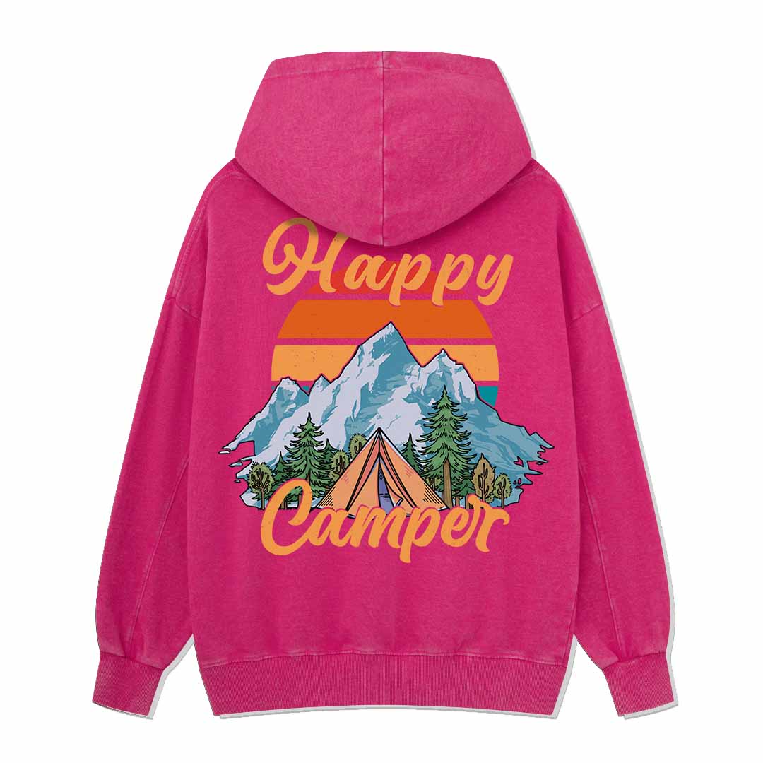 Happy Camper Washed Hoodie