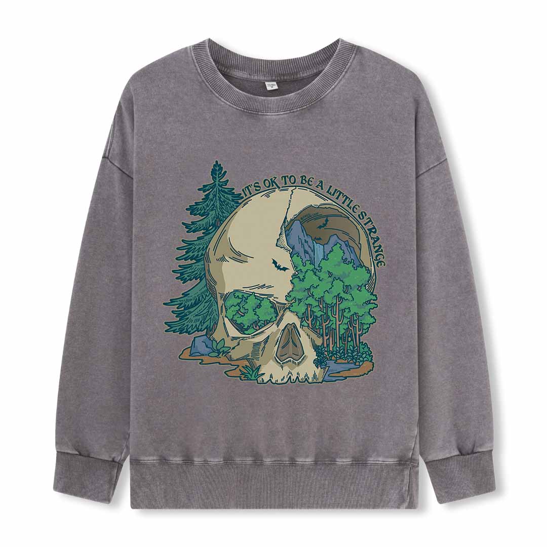 Skull Mountain Washed Sweatshirt