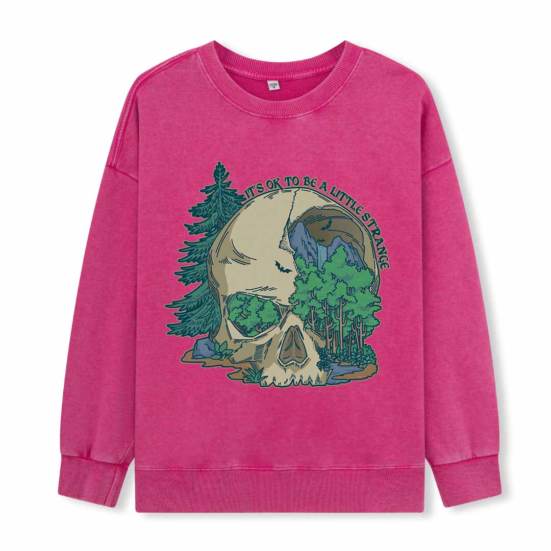 Skull Mountain Washed Sweatshirt