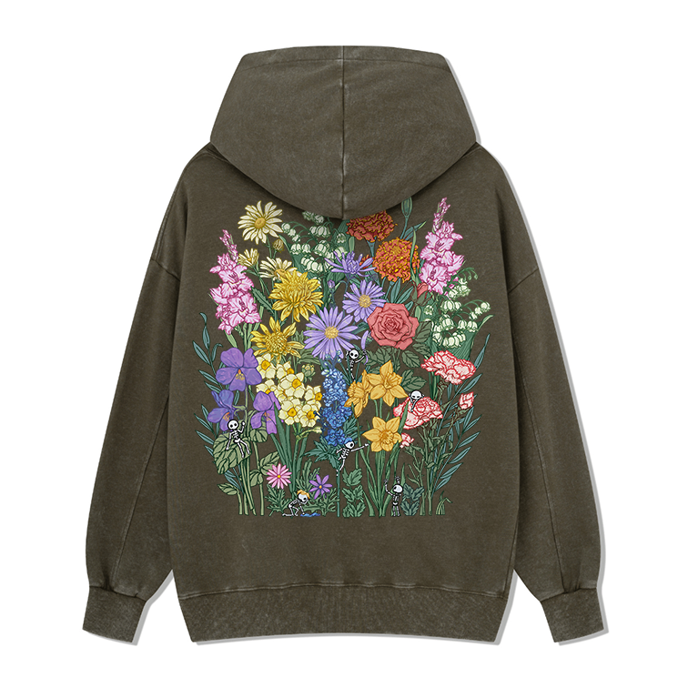 Freeleaf Whimsy in Bloom Unisex Nature Inspired Hoodie
