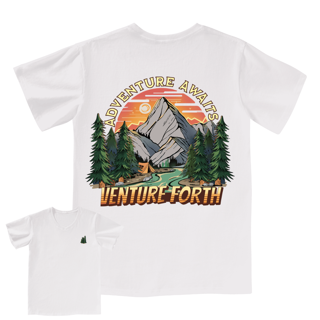 Adventure Awaits V-neck Tee