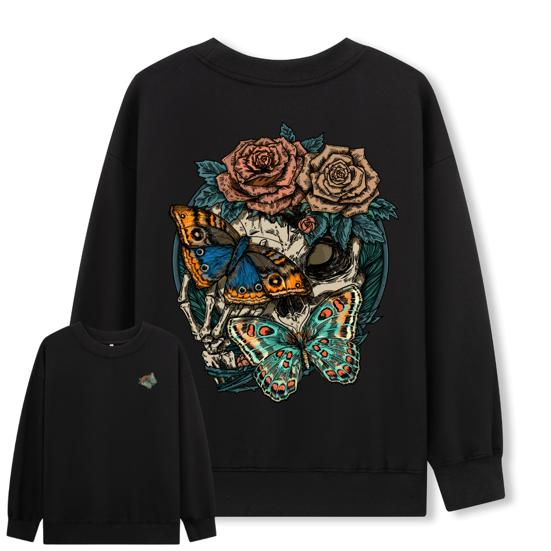 Floral Skull Sweatshirt
