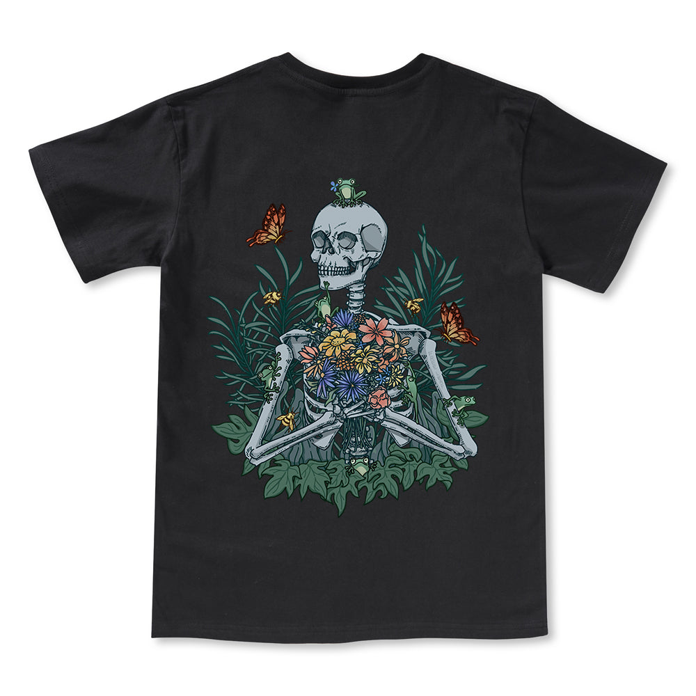 Freeleaf Rebirth in Bloom Unisex Nature Inspired V-neck Tee