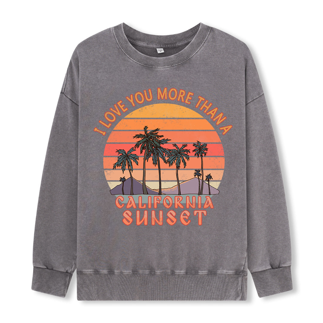 Freeleaf Sunset Reverie Unisex Washed Sweatshirt
