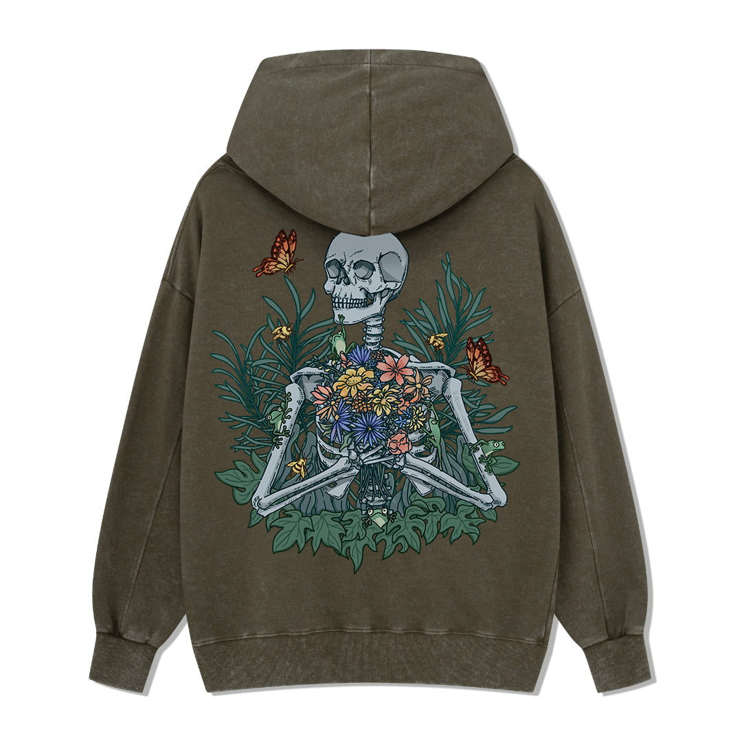 Freeleaf Rebirth in Bloom Unisex Nature Inspired Hoodie