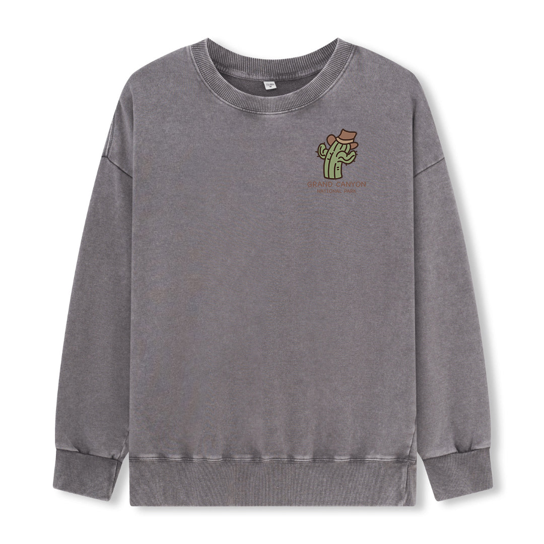 Freeleaf Grand Canyon National Park Unisex Nature Inspired Washed Sweatshirt
