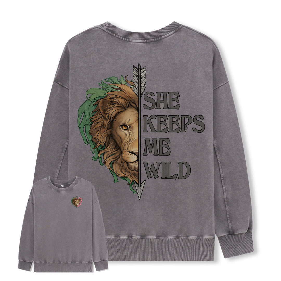 Freeleaf Wild at Heart Love's Serenade Washed Sweatshirt