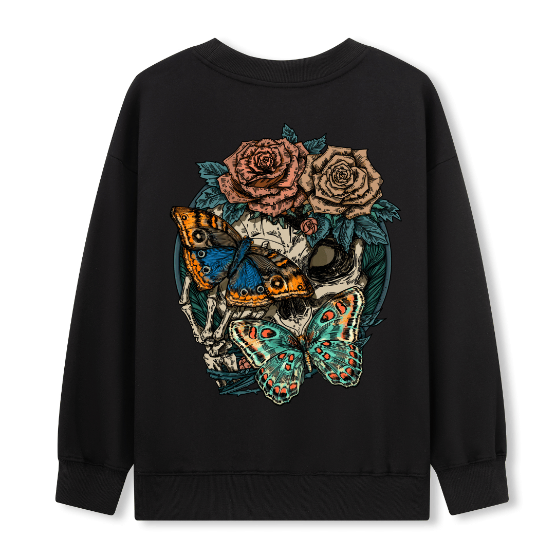 Floral Skull Sweatshirt