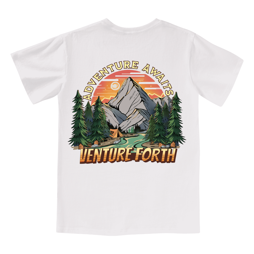 Adventure Awaits V-neck Tee