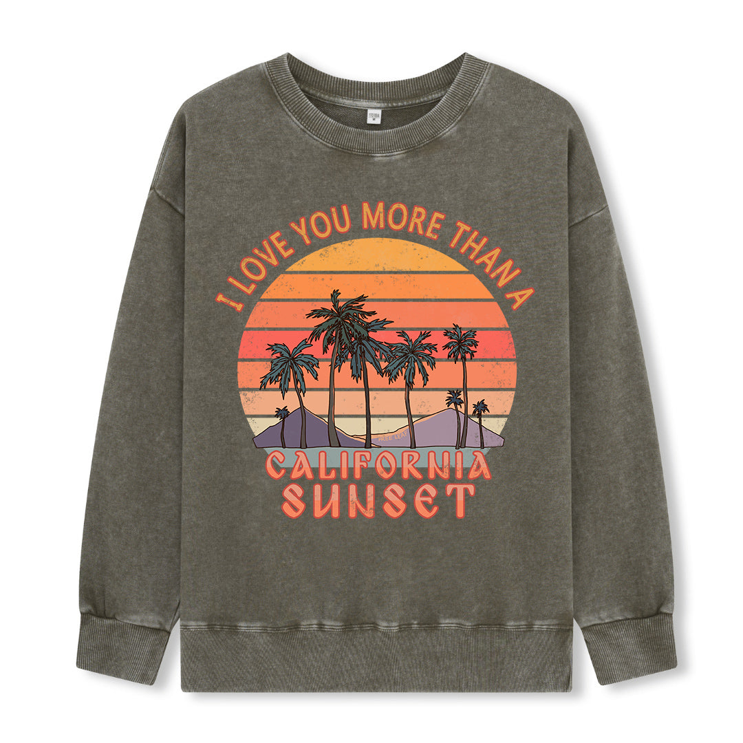 Freeleaf Sunset Reverie Unisex Washed Sweatshirt