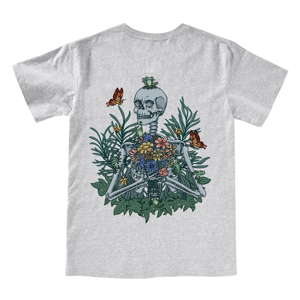 Freeleaf Rebirth in Bloom Unisex Nature Inspired V-neck Tee