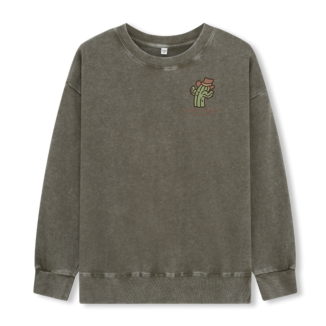 Freeleaf Grand Canyon National Park Unisex Nature Inspired Washed Sweatshirt