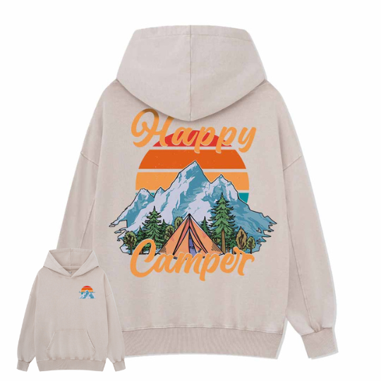 Happy Camper Washed Hoodie