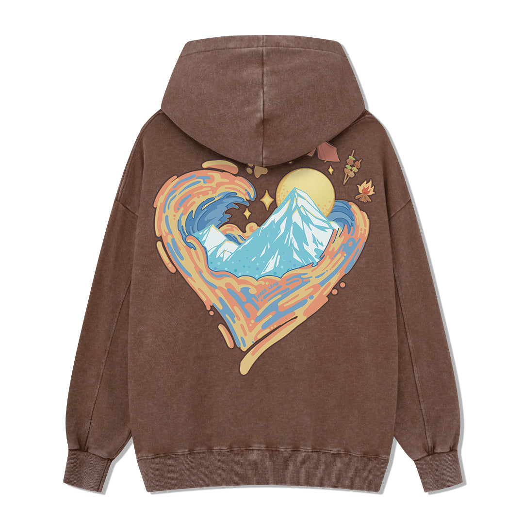Freeleaf Heart of Wilderness Camping Unisex Nature Inspired Hoodie