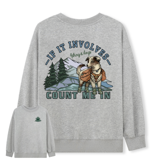 Hiking & Dogs Adventure Sweatshirt