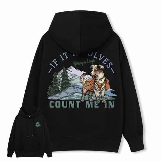 Hiking & Dogs Adventure Hoodie