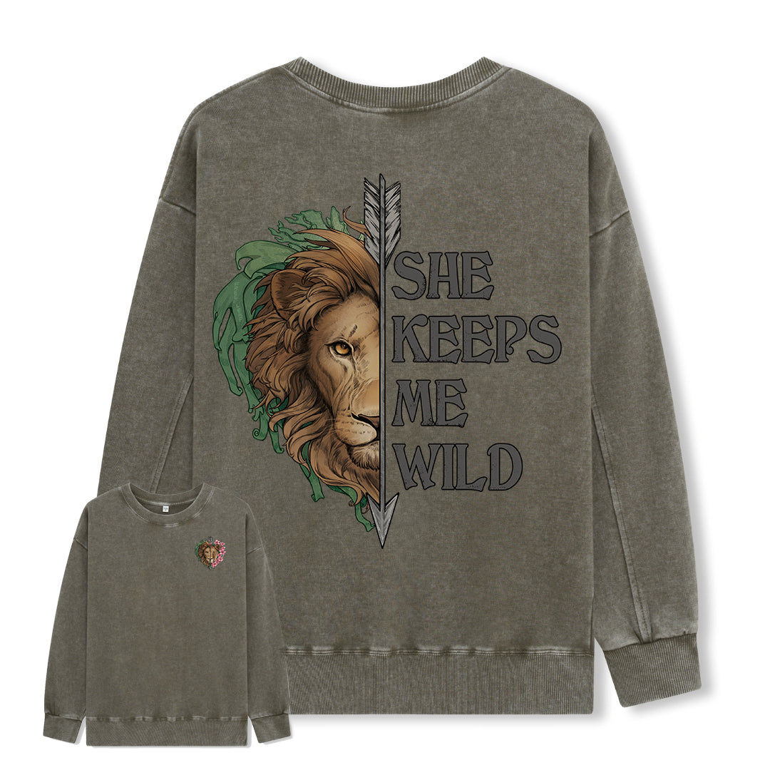 Freeleaf Wild at Heart Love's Serenade Washed Sweatshirt