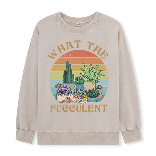 Freeleaf What the Fucculent Washed Sweatshirt