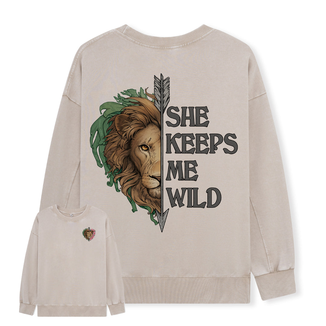 Freeleaf Wild at Heart Love's Serenade Washed Sweatshirt