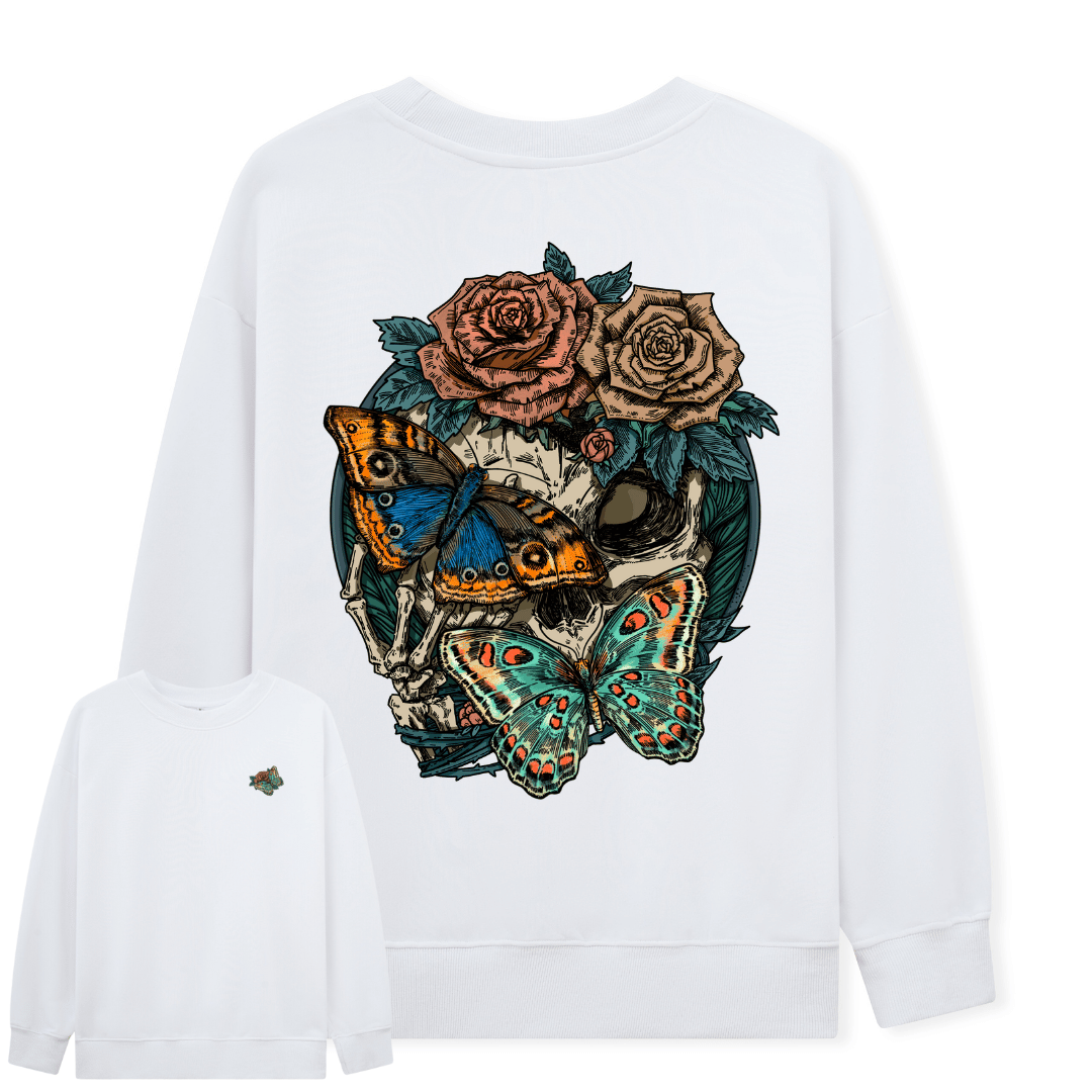 Floral Skull Sweatshirt