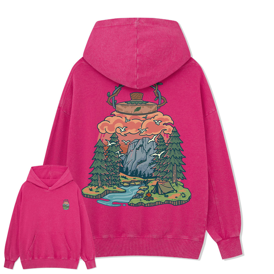 Go And Discover Washed Hoodie