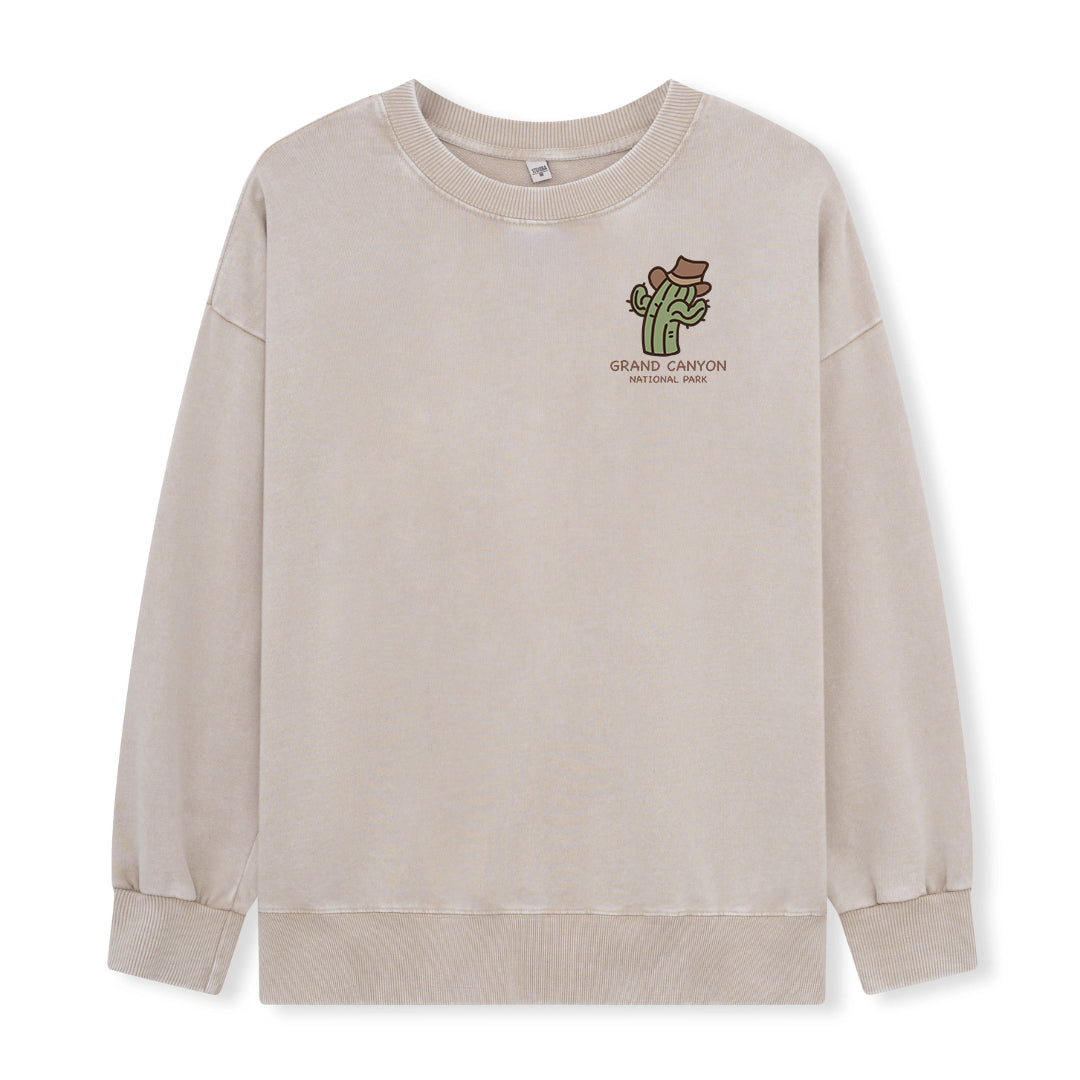 Freeleaf Grand Canyon National Park Unisex Nature Inspired Washed Sweatshirt