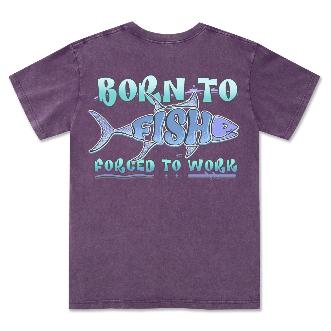 Born To Fish Washed Tee