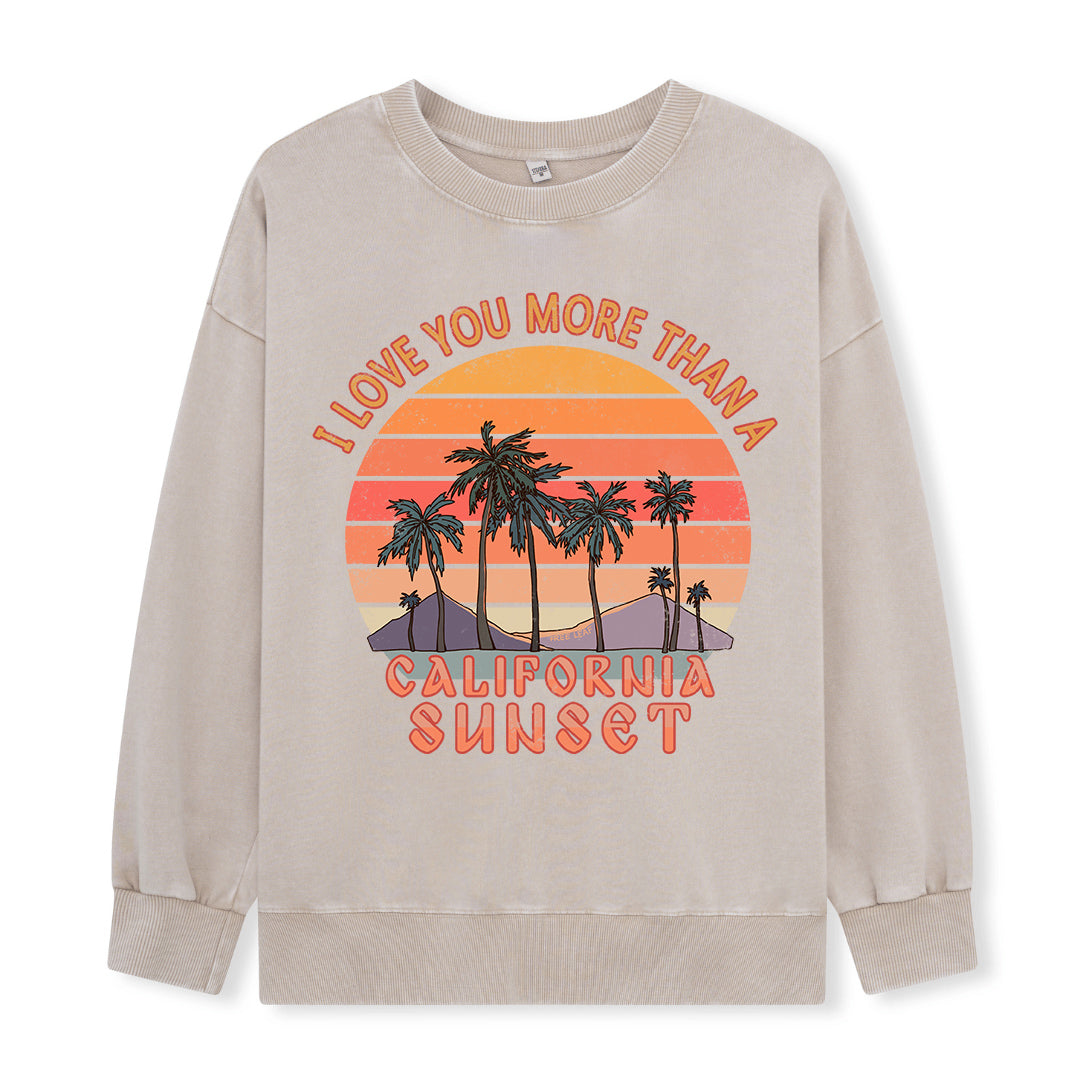 Freeleaf Sunset Reverie Unisex Washed Sweatshirt